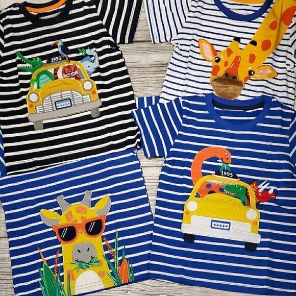 Embroidered Summer T-Shirts Zoo Trip T-Shirts - Picture 12 of 12